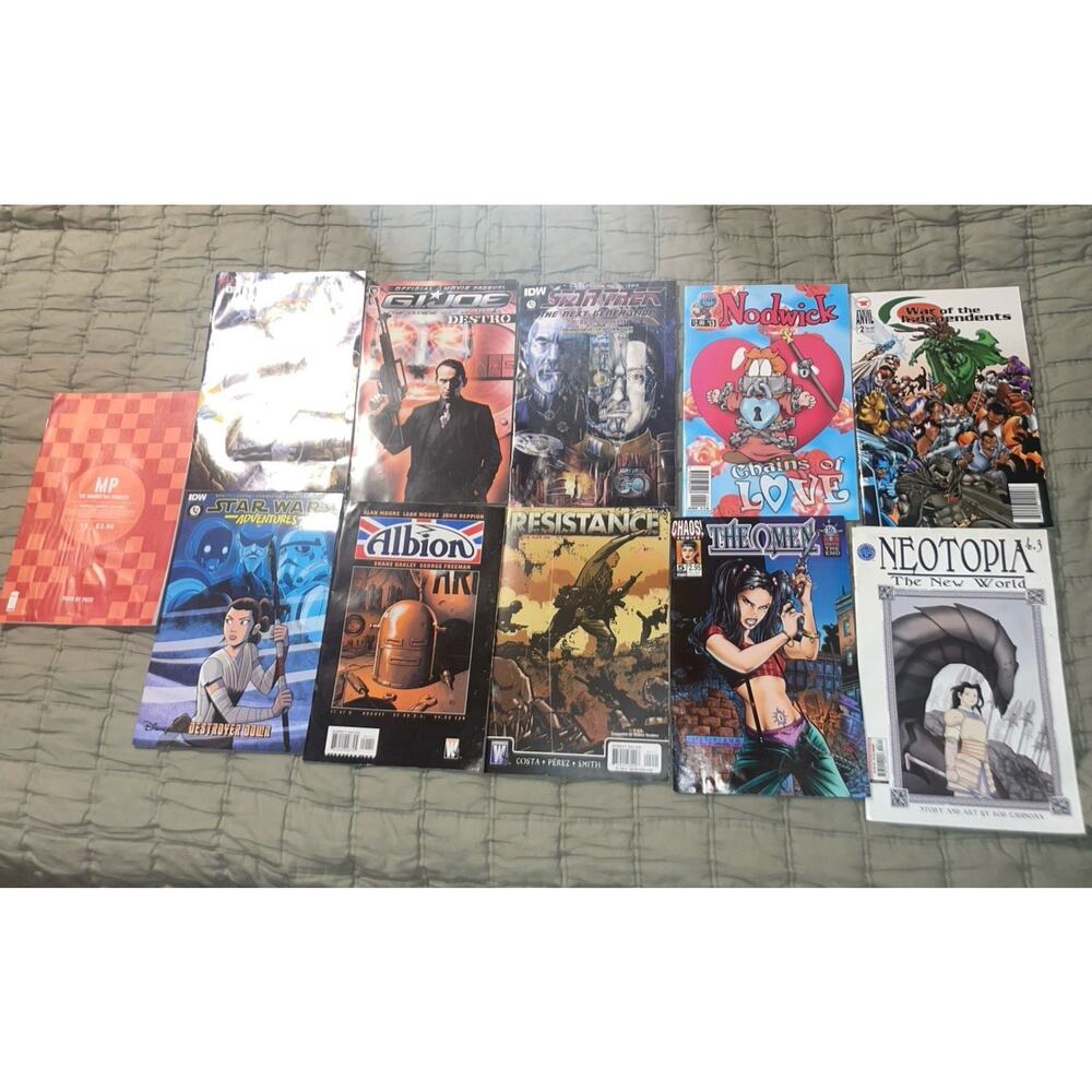 Comic Book Lot Of 9 Mixed Chaos Comics IDW Wildstorm Antarctic Press Maximum